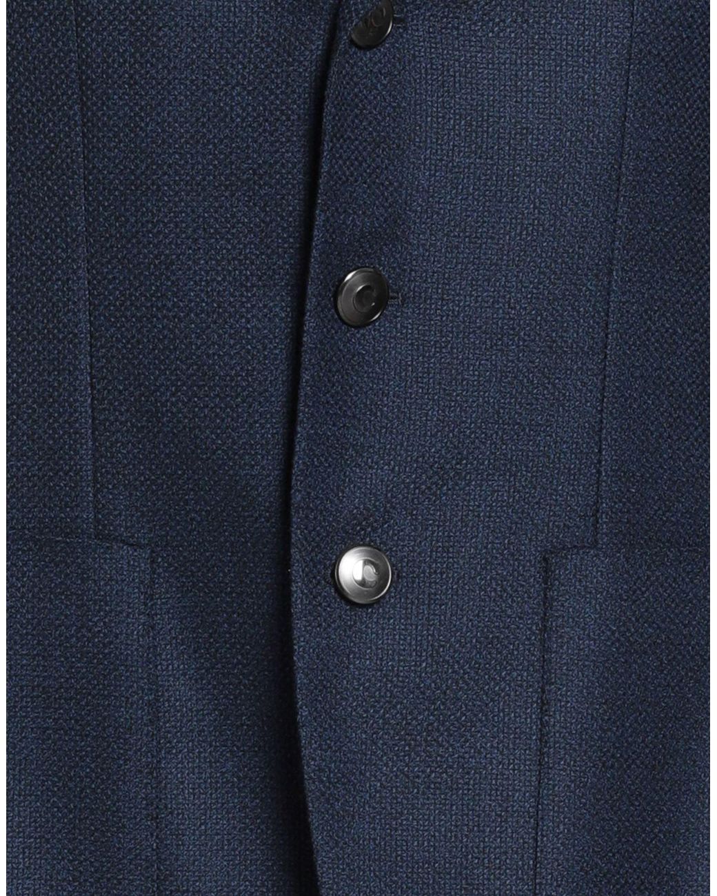 Caruso Blue Blazer Wool for men