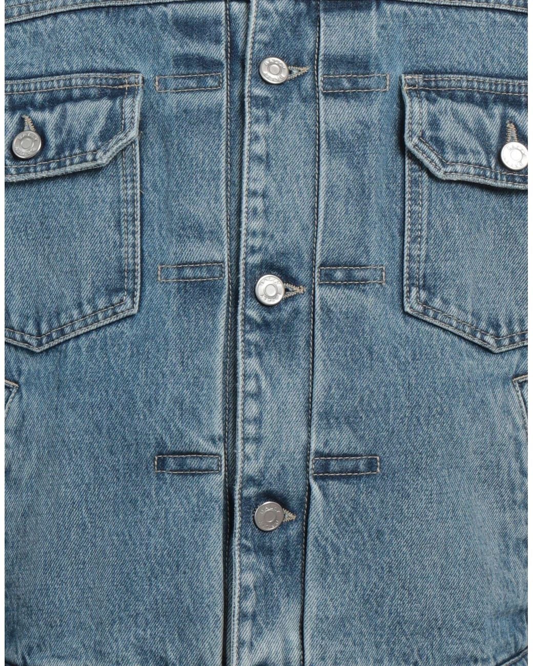 Bally Blue Denim Outerwear Cotton, Polyester, Wool for men