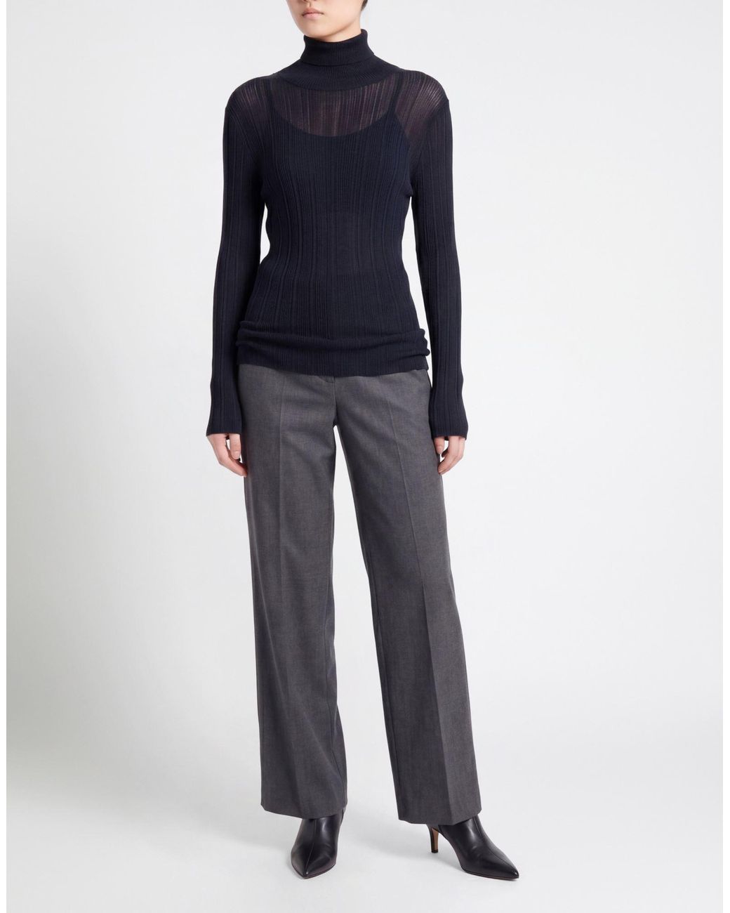 Alpha Studio Blue Turtleneck