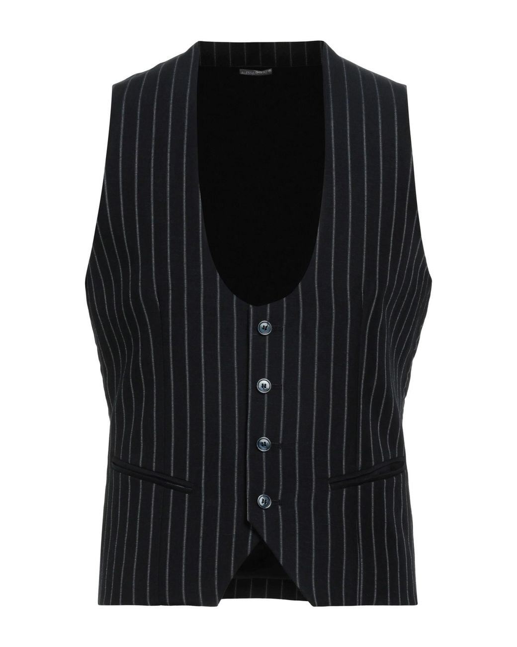 Daniele Alessandrini Black Waistcoat for men