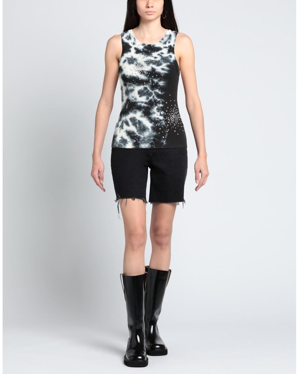 DES_PHEMMES Gray Tank Top