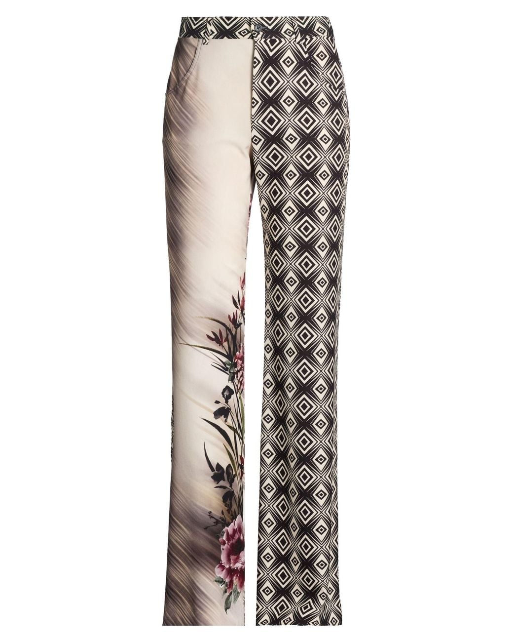 Alberta Ferretti White Pants Polyester, Elastane