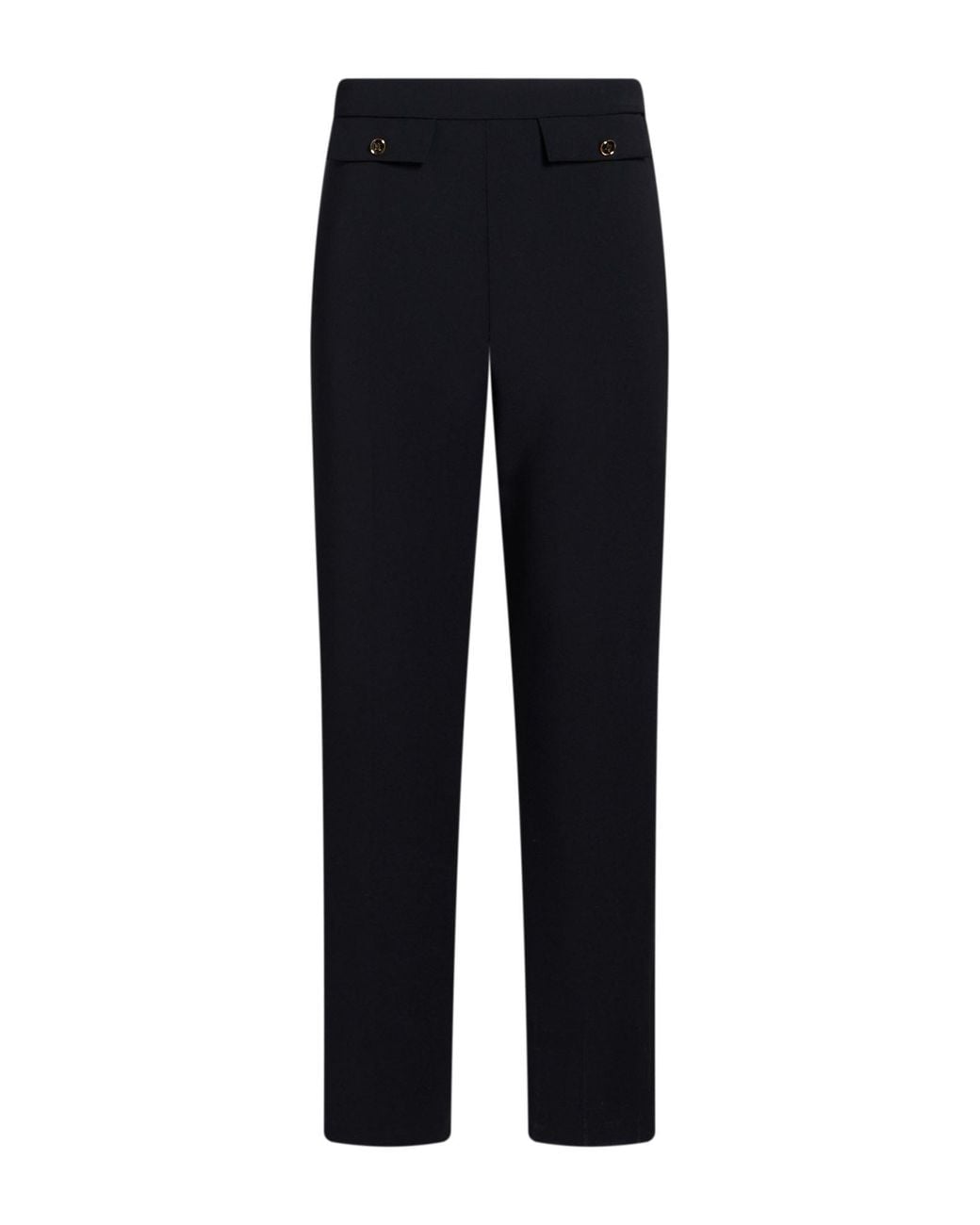 Elisabetta Franchi Blue Pants Polyester, Elastane
