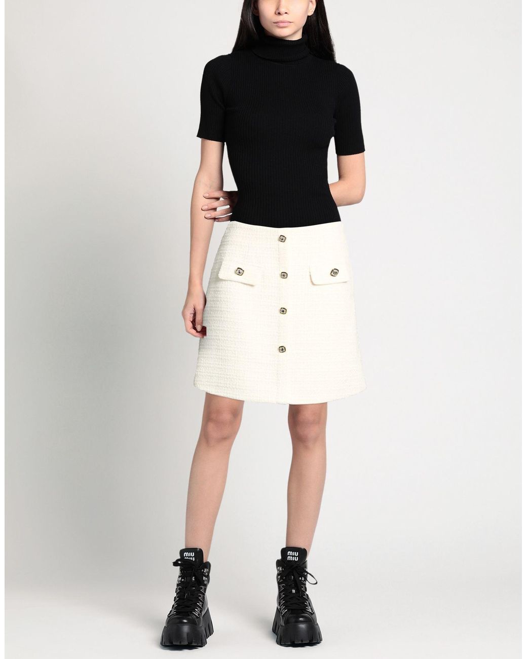 No Secrets Natural Mini Skirt