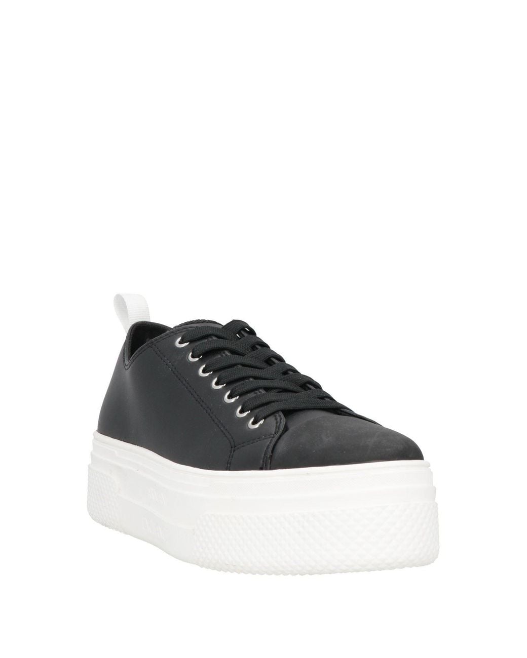 ARMANI EXCHANGE Black Sneakers Leather