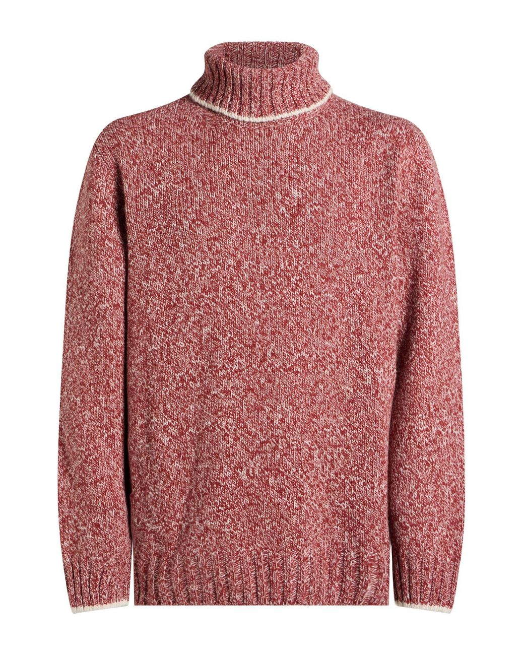 Gran Sasso Red Turtleneck Virgin Wool for men