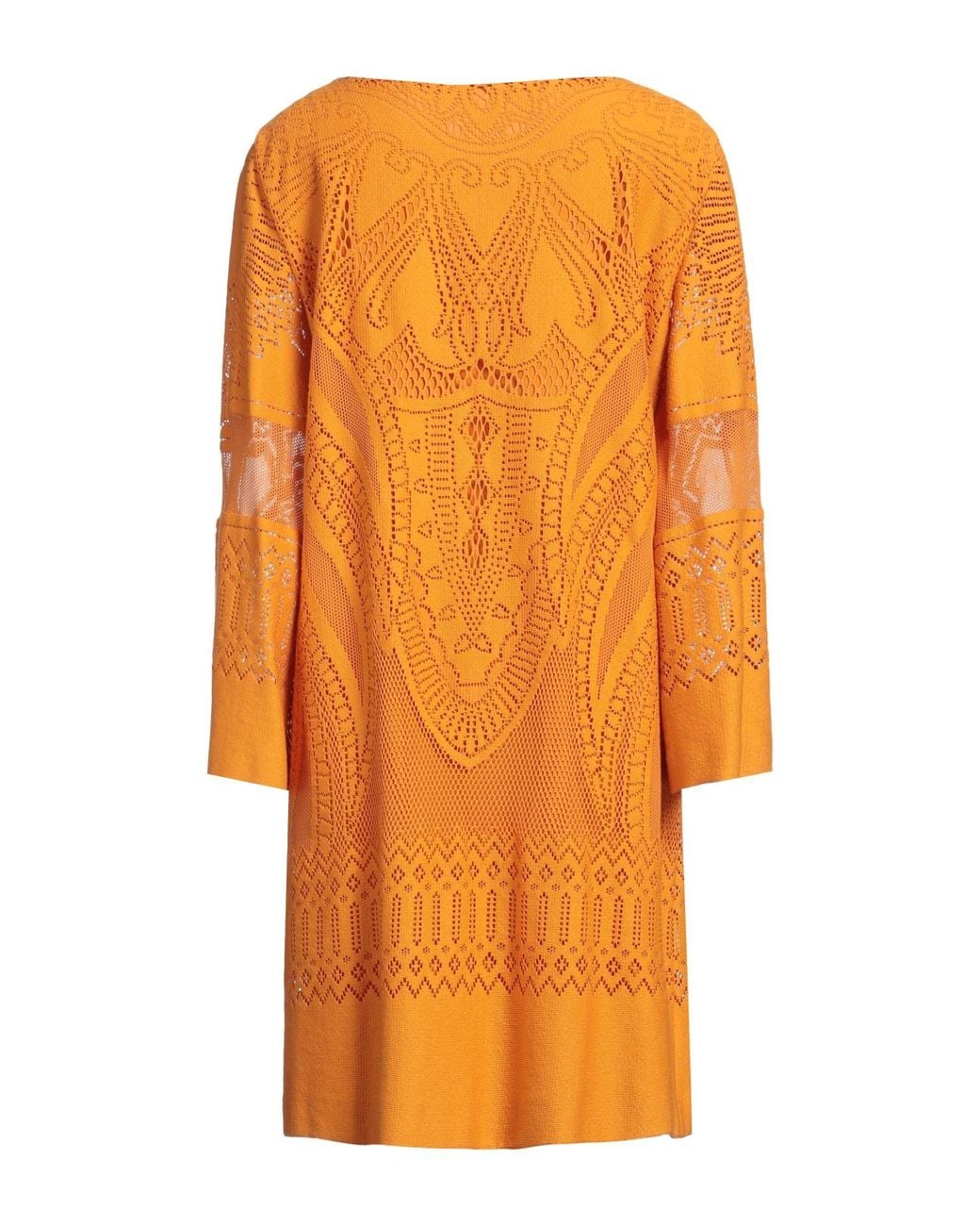 Alberta Ferretti Orange Midi Dress