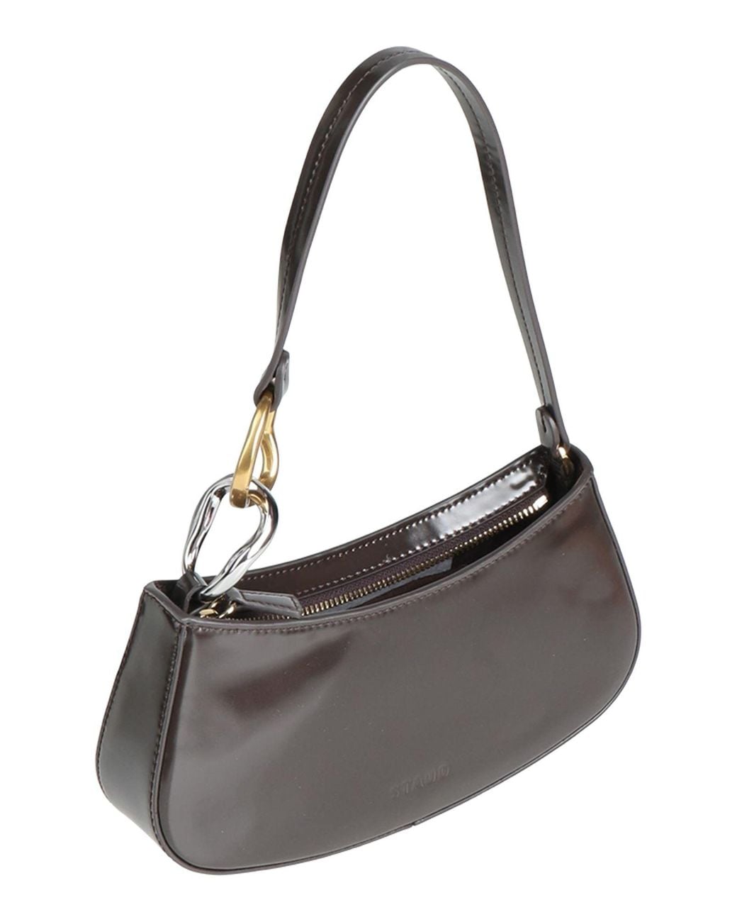 Staud Black Dark Handbag Leather