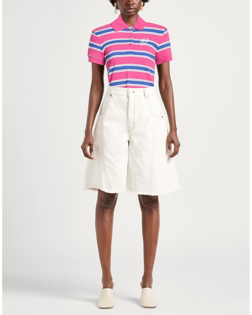 MAX&Co. Red Fuchsia Polo Shirt Cotton