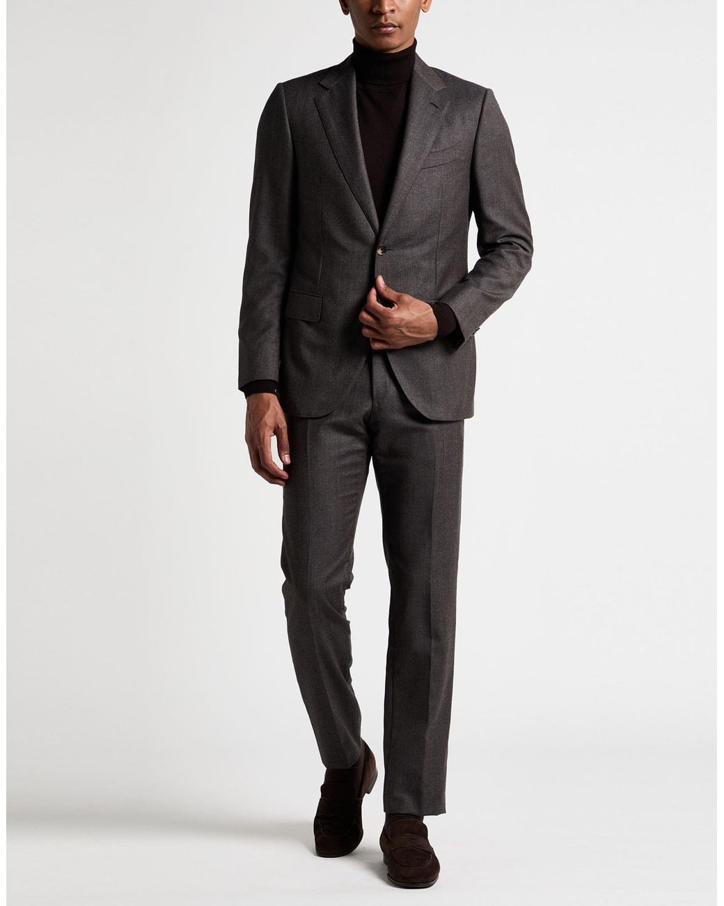 Caruso Gray Suit Wool for men