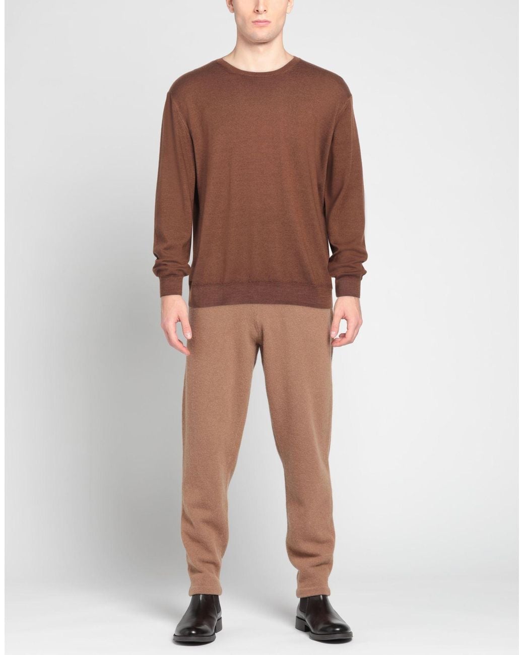 FILIPPO DE LAURENTIIS Brown Sweater for men