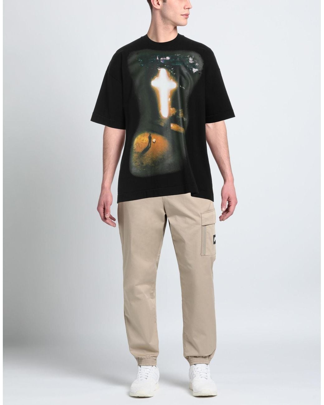 1989 STUDIO Black T-Shirt Cotton for men