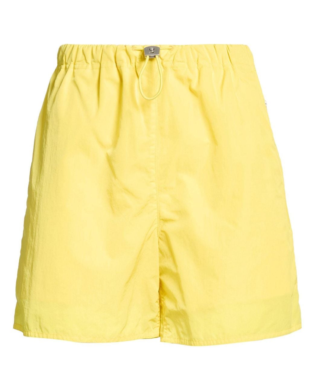 Jil Sander Yellow Shorts & Bermuda Shorts Polyamide, Cotton