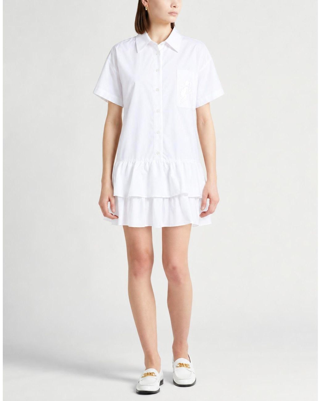 Fiorucci White Mini Dress Cotton