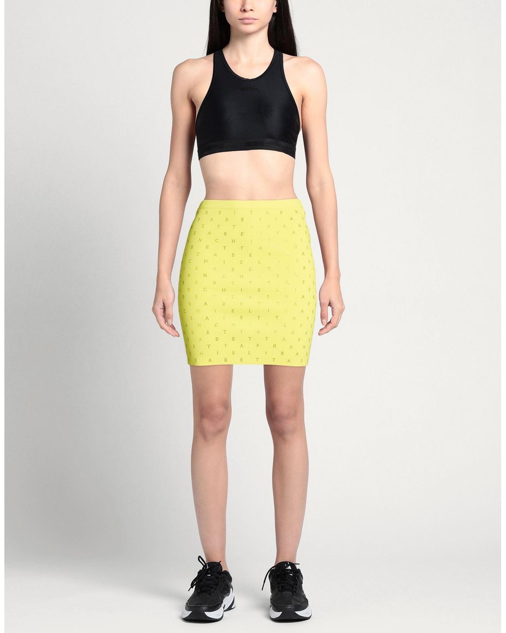 Elisabetta Franchi Yellow Mini Skirts