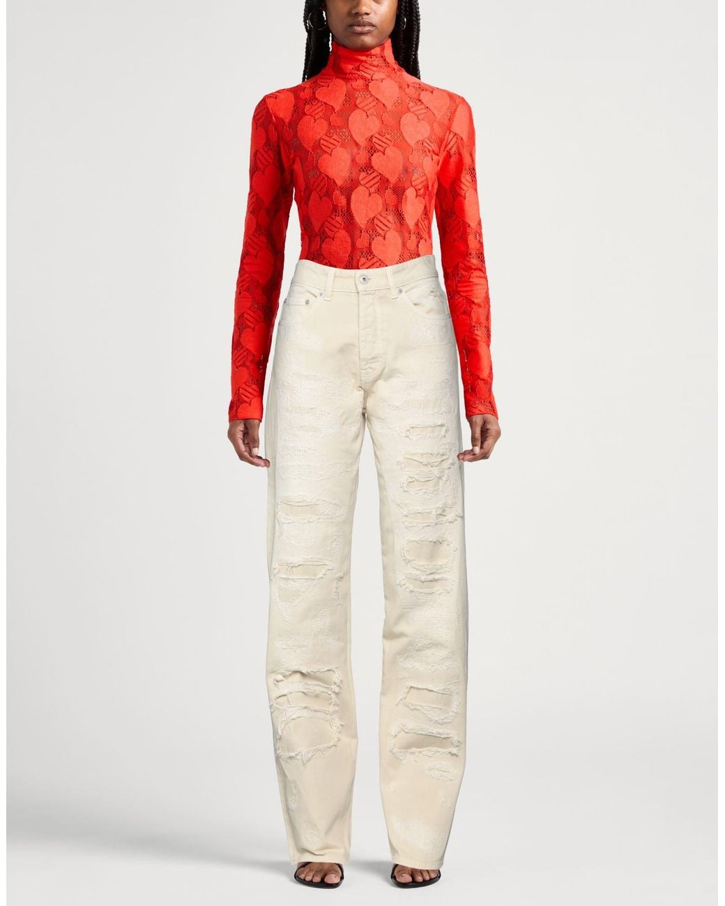 Heron Preston Natural Jeans Cotton