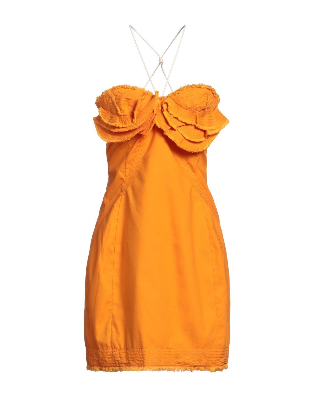 Jacquemus Orange Mini Dress