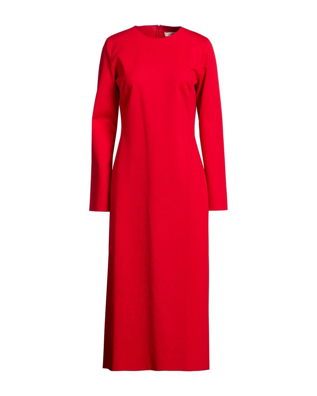 Liviana Conti Red Midi Dress Viscose, Polyamide, Elastane