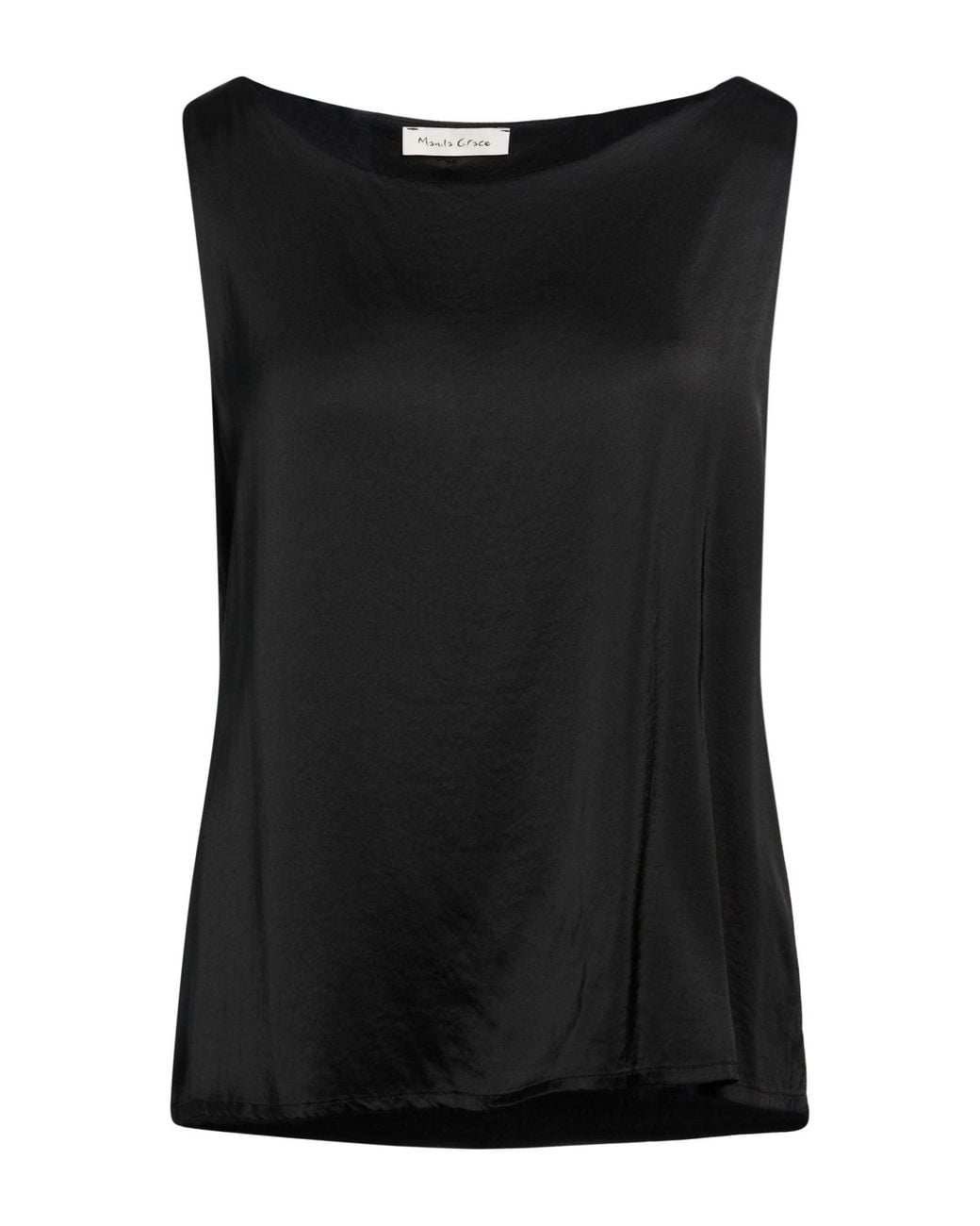 Manila Grace Black Top Viscose, Elastane