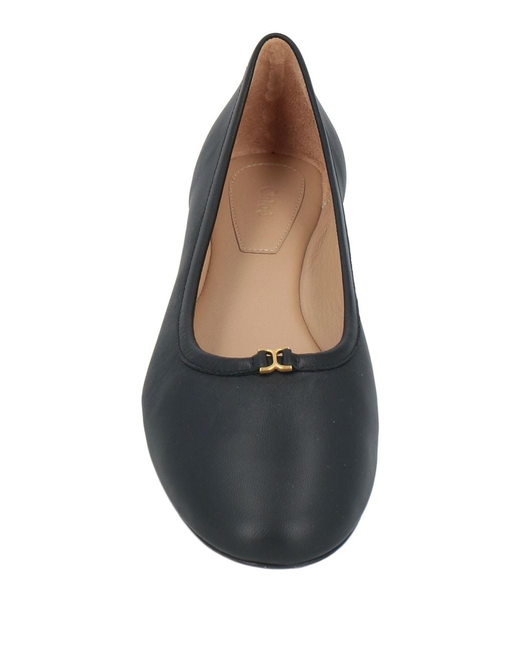 Chloé Gray Ballet Flats Leather