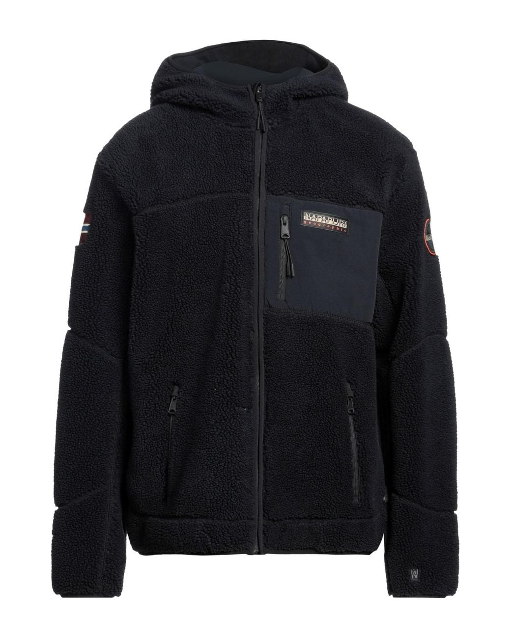 Napapijri Black Shearling & Teddy for men