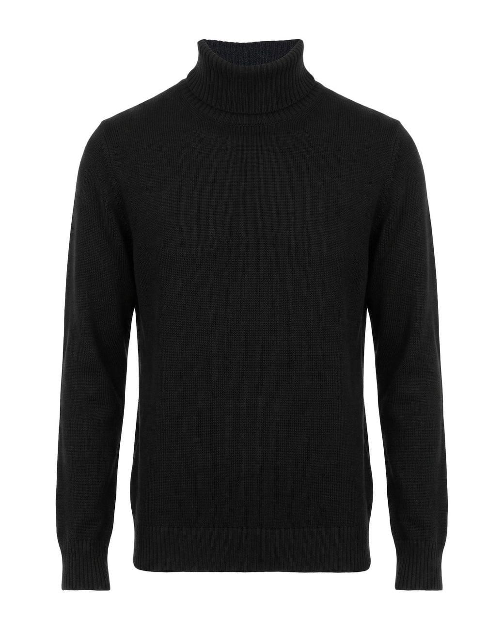 L.b.m. 1911 Black Turtleneck Virgin Wool for men