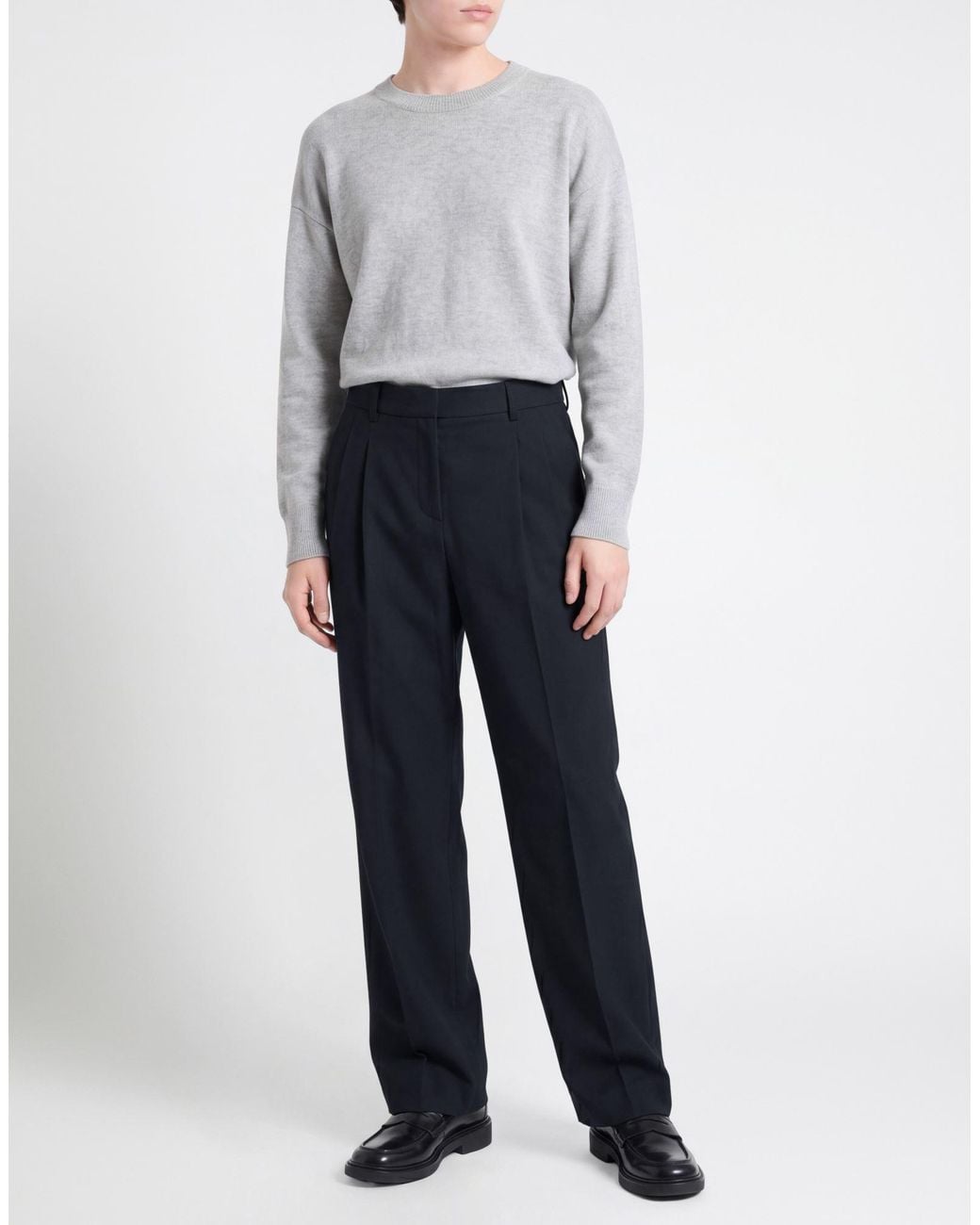 Brian Dales Blue Pants Polyester, Wool, Elastane
