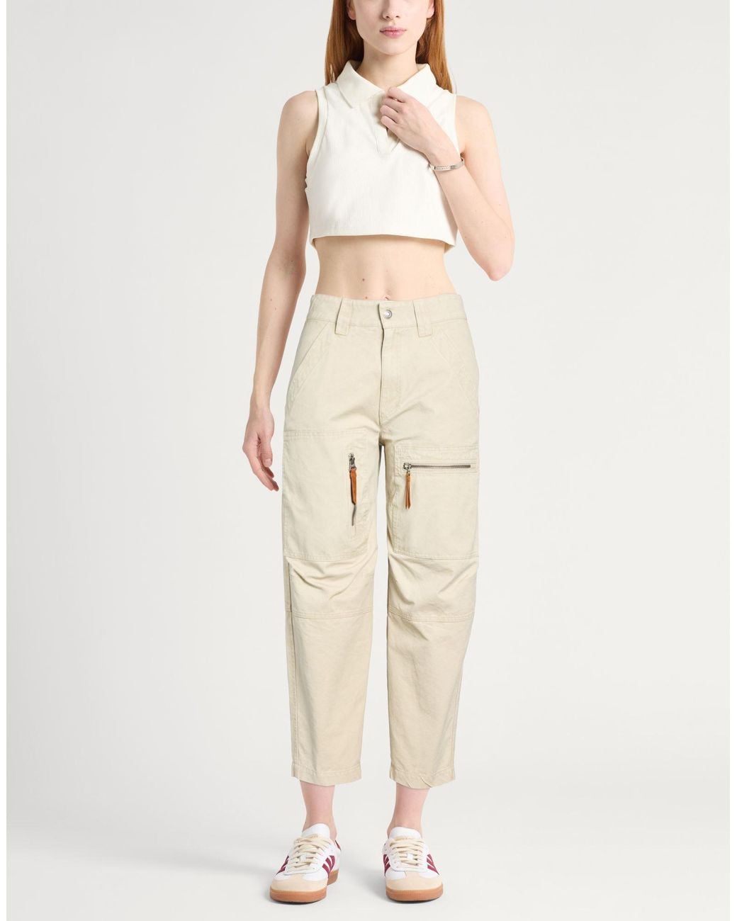 Isabel Marant Natural Pants Cotton