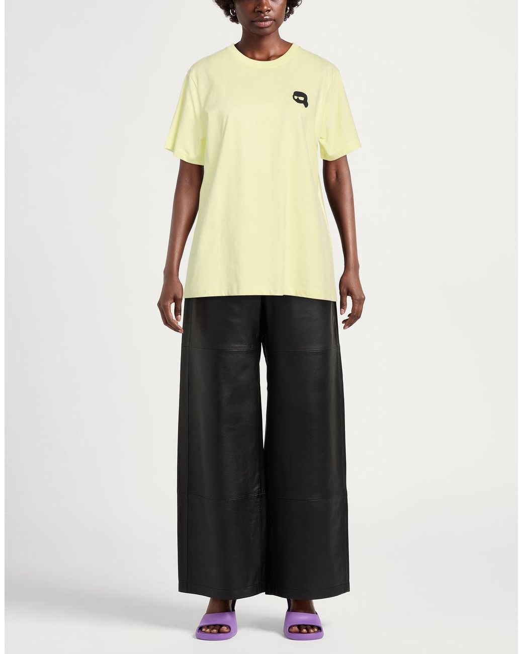 Karl Lagerfeld Yellow T-Shirt Organic Cotton