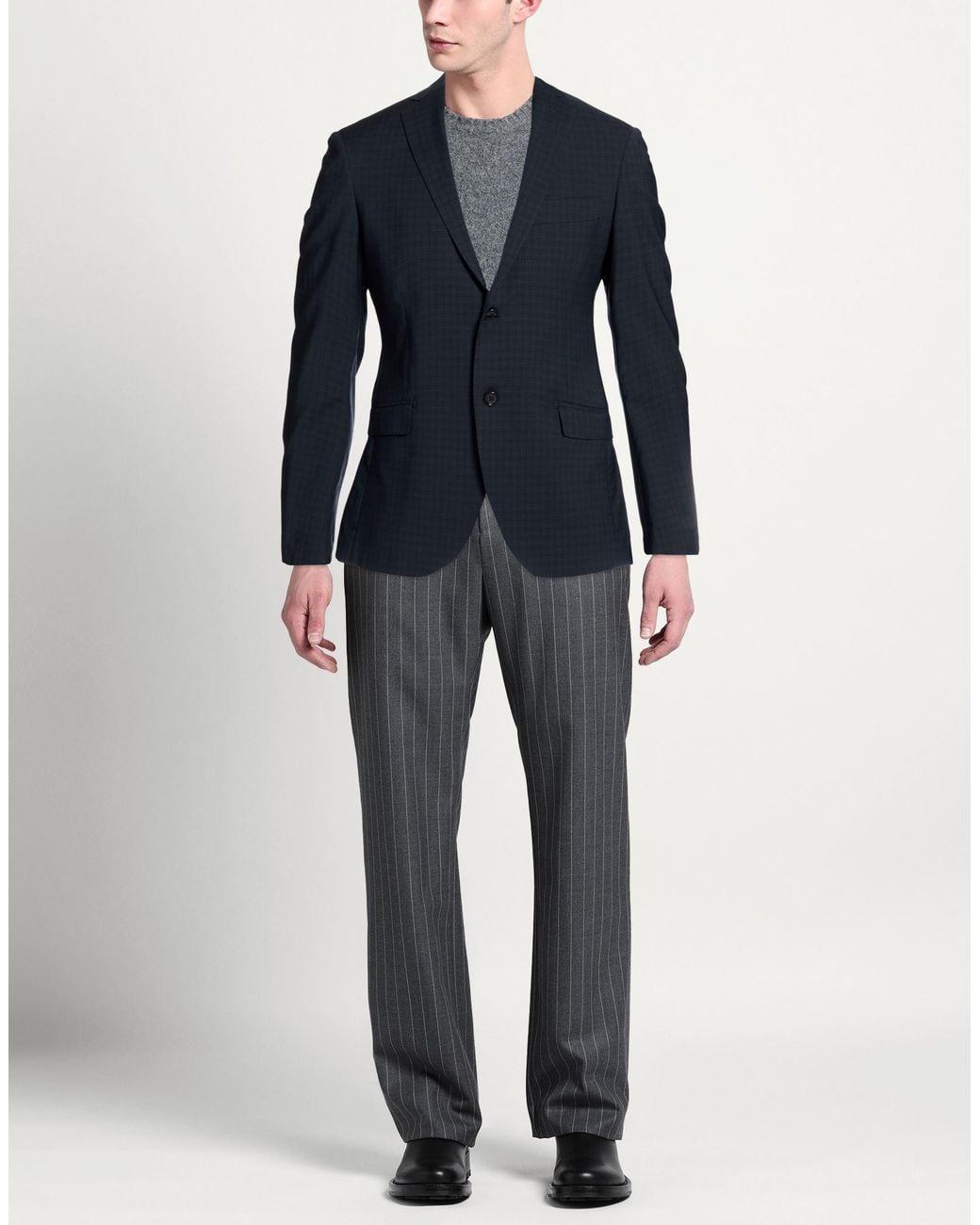 Exte Blue Blazer Wool for men