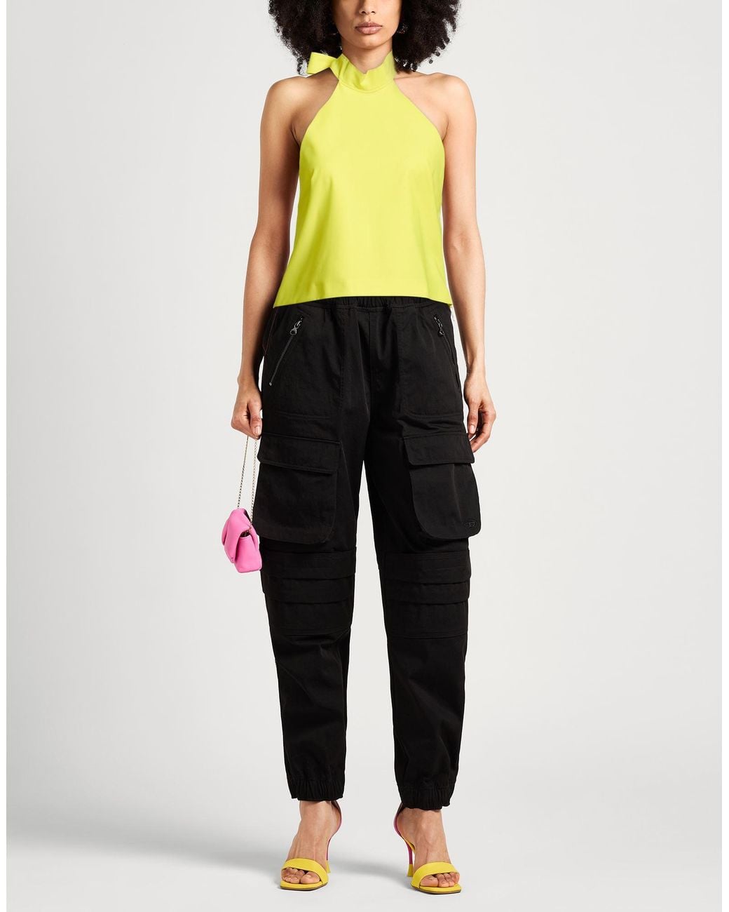 MSGM Yellow Top Virgin Wool, Elastane