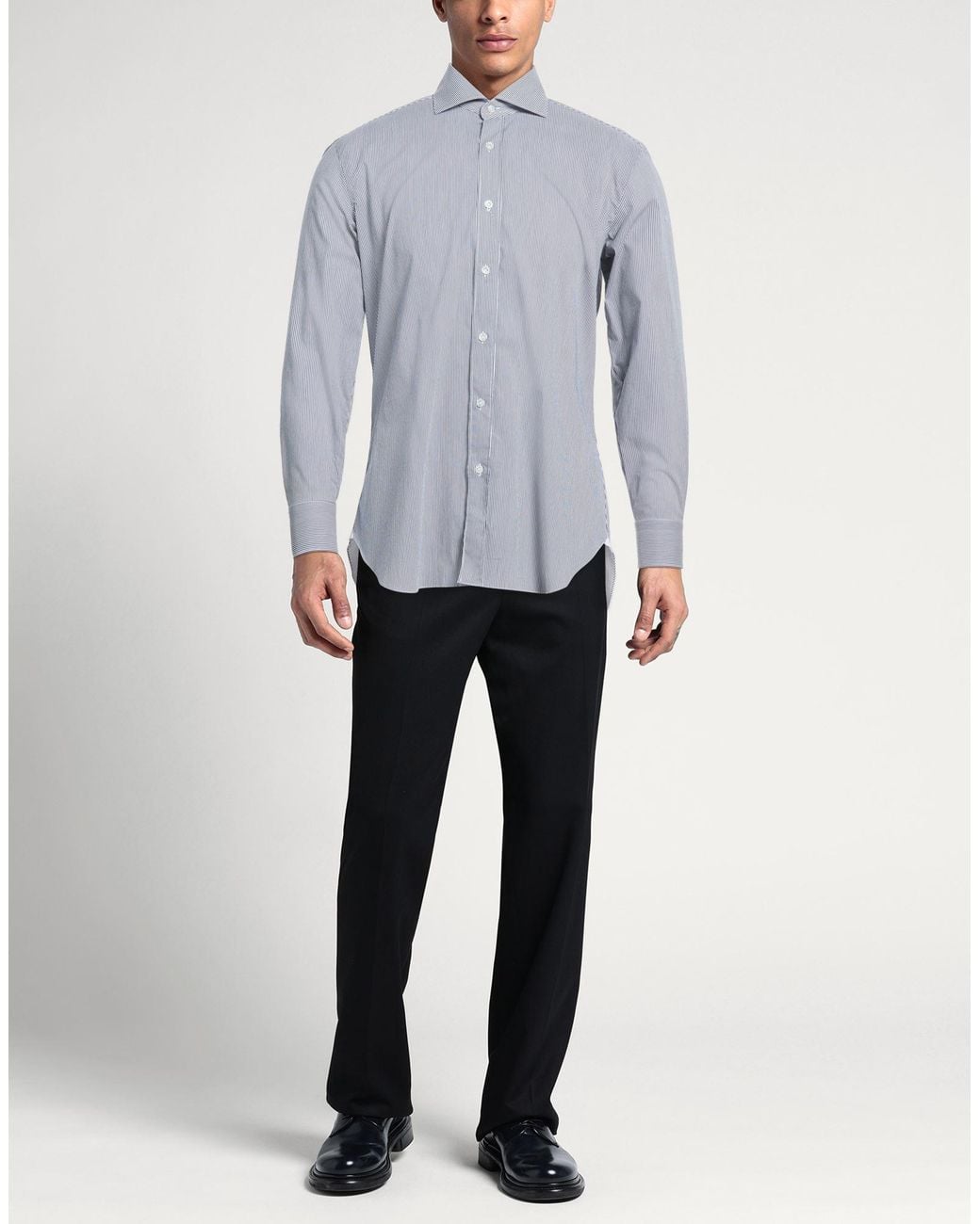 Camisa Buonamassa de hombre de color Blue