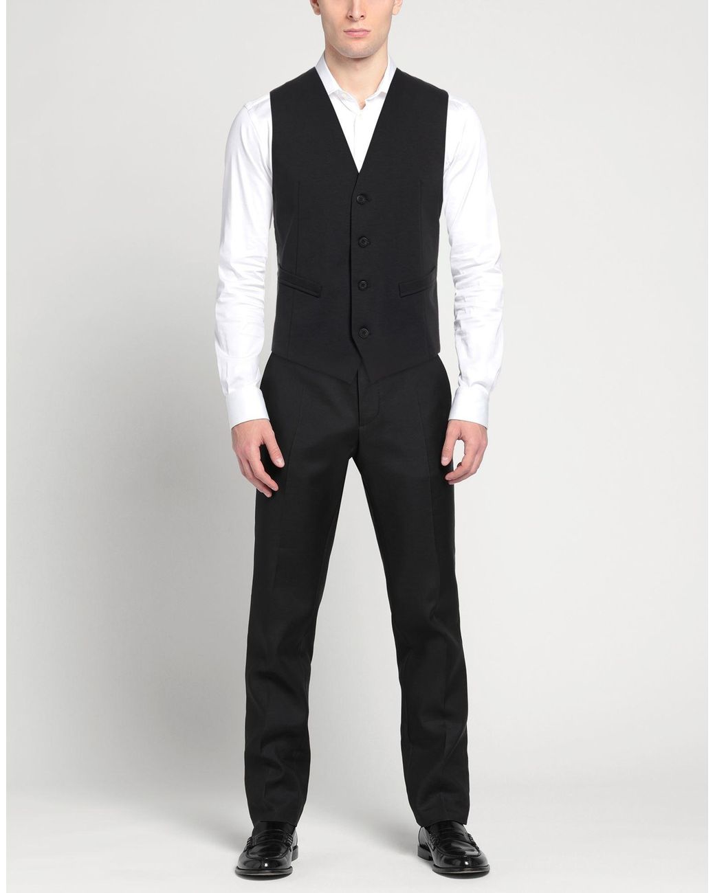 Barbati Black Tailored Vests for men