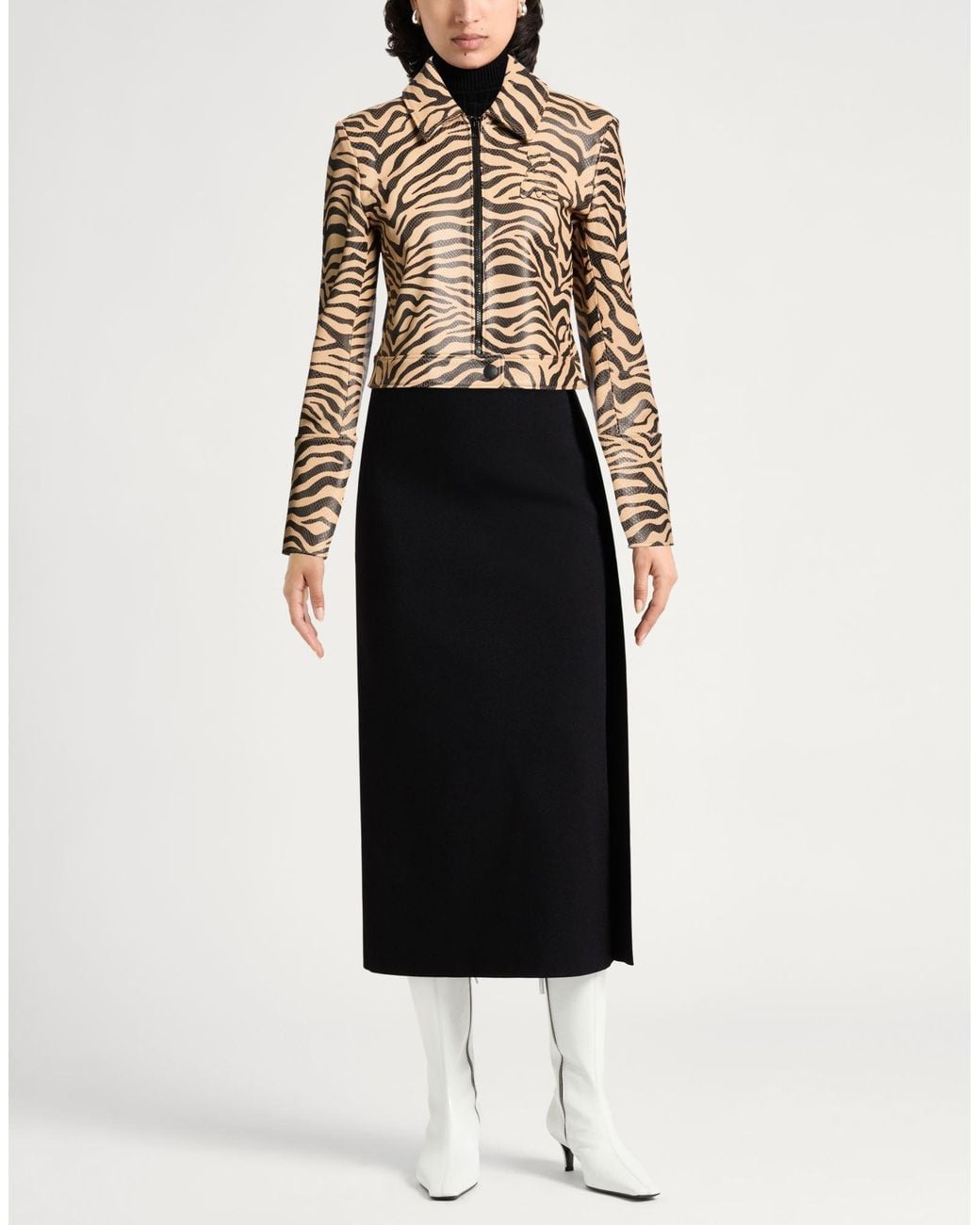 Patrizia Pepe Multicolor Jacket Shearling