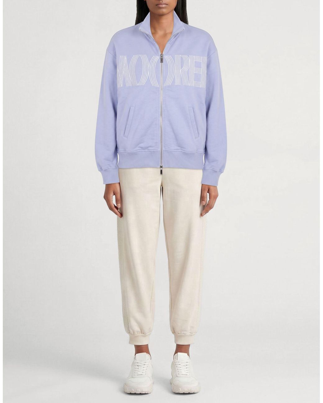 Moorer Blue Sweatshirt Cotton