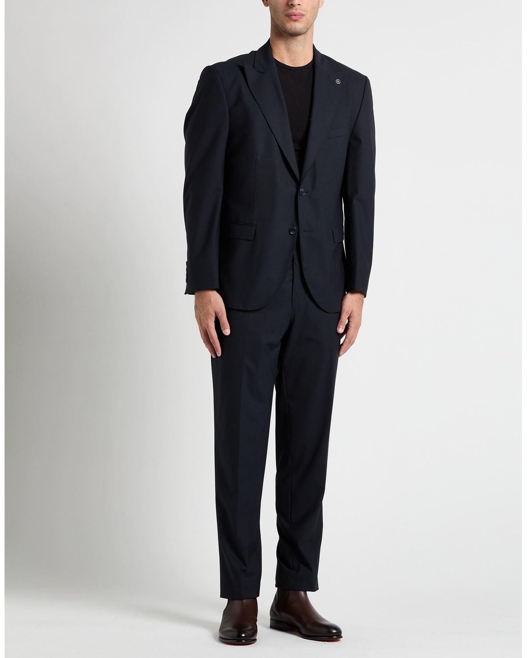 SUIT SARTORIA Blue Midnight Suit Pes, Wool, Elastane for men