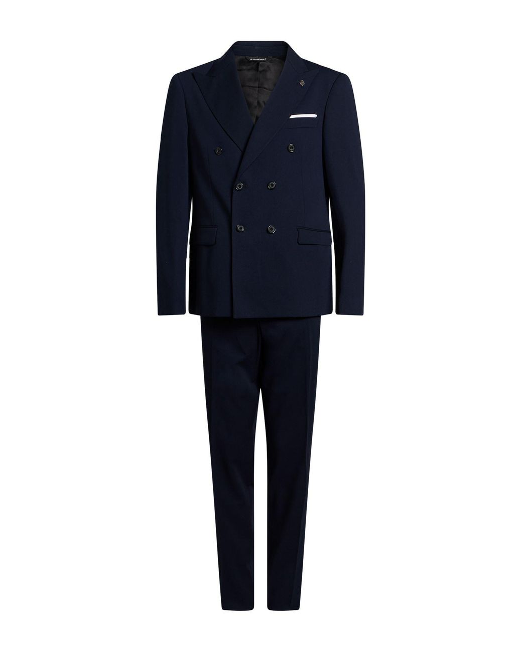 Daniele Alessandrini Blue Suit Polyester, Viscose, Wool, Elastane for men