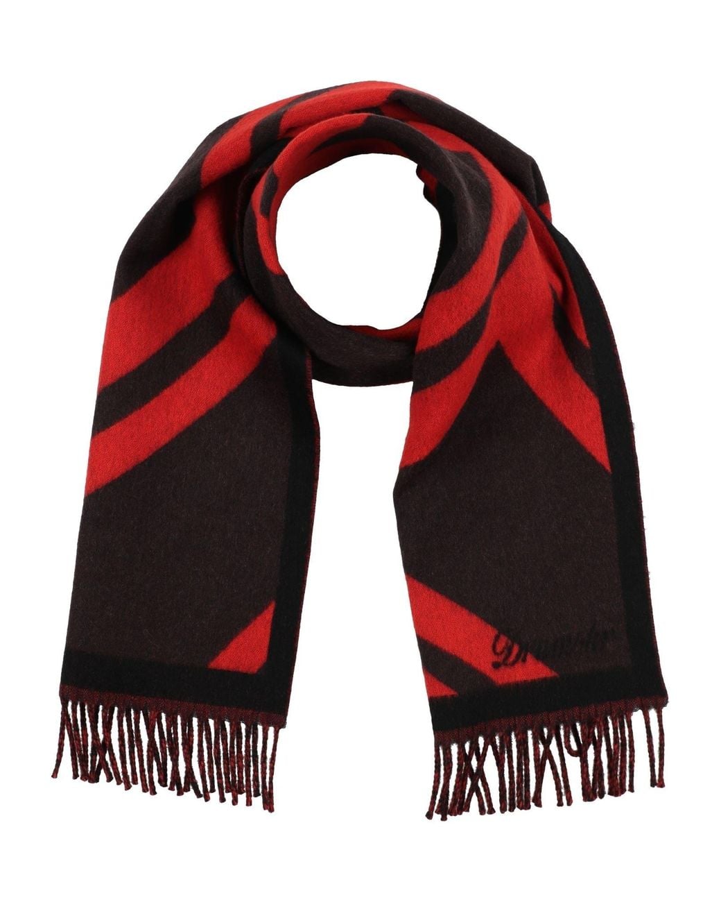 Drumohr Red Scarf Wool for men