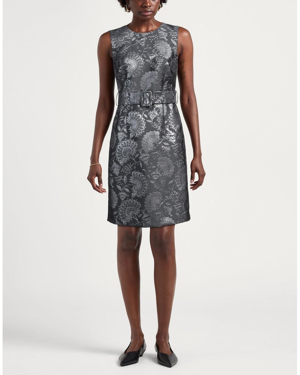Robe Courte P.A.R.O.S.H. en coloris Gray