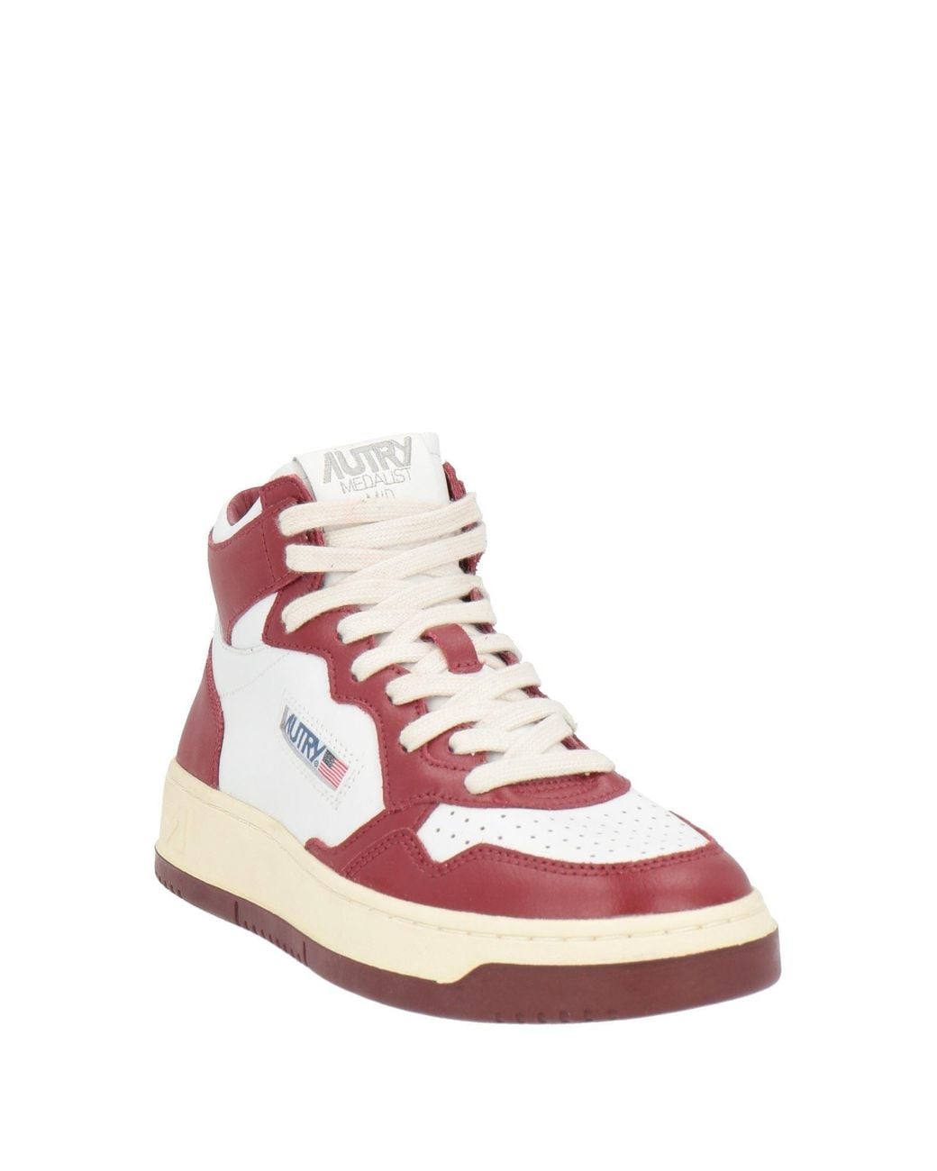Autry Pink Medalist High-Top Sneakers