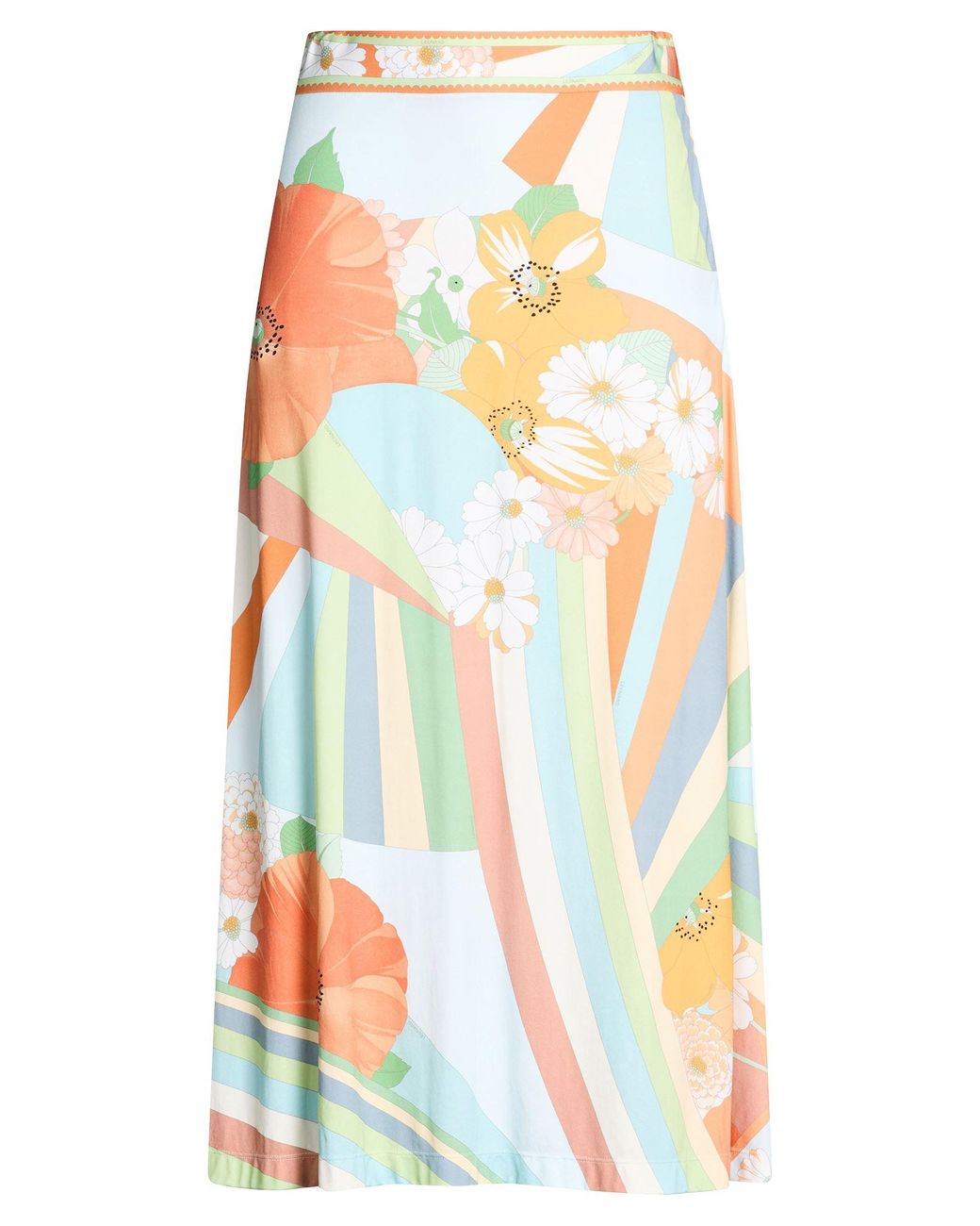 LEONARD Paris White Midi Skirt