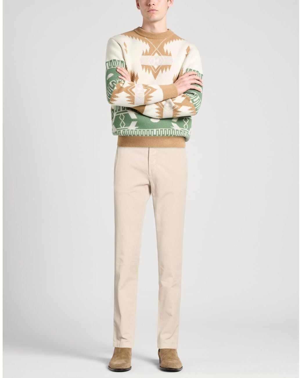 Pantalone di Fay in Natural da Uomo