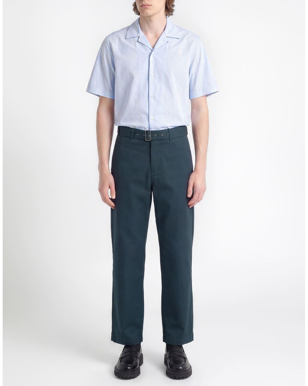 Maison Kitsuné Blue Pants Cotton for men