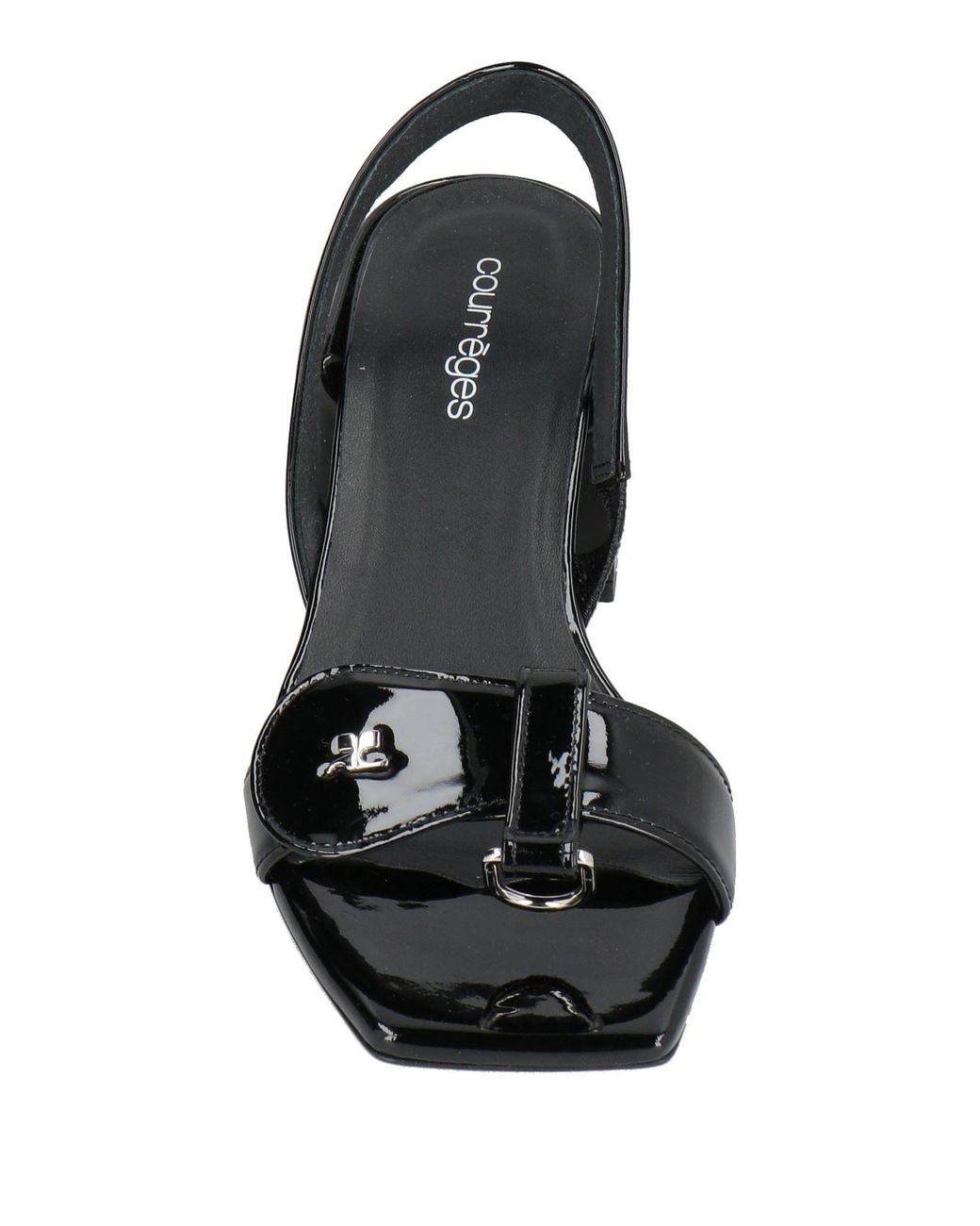 Courreges Black Sandals Leather
