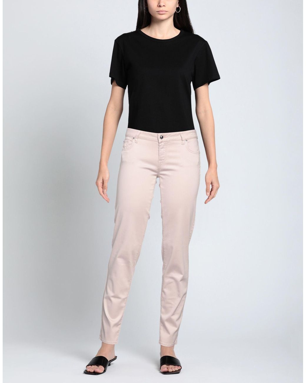Jacob Cohen Pink Jeans Lyocell, Cotton, Elastane