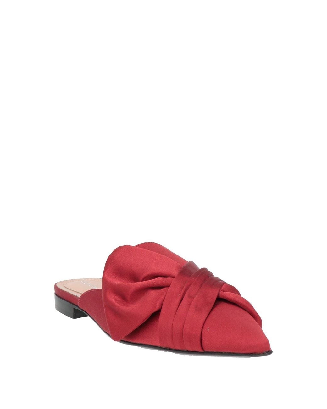 Alberta Ferretti Red Mules & Clogs Textile Fibers