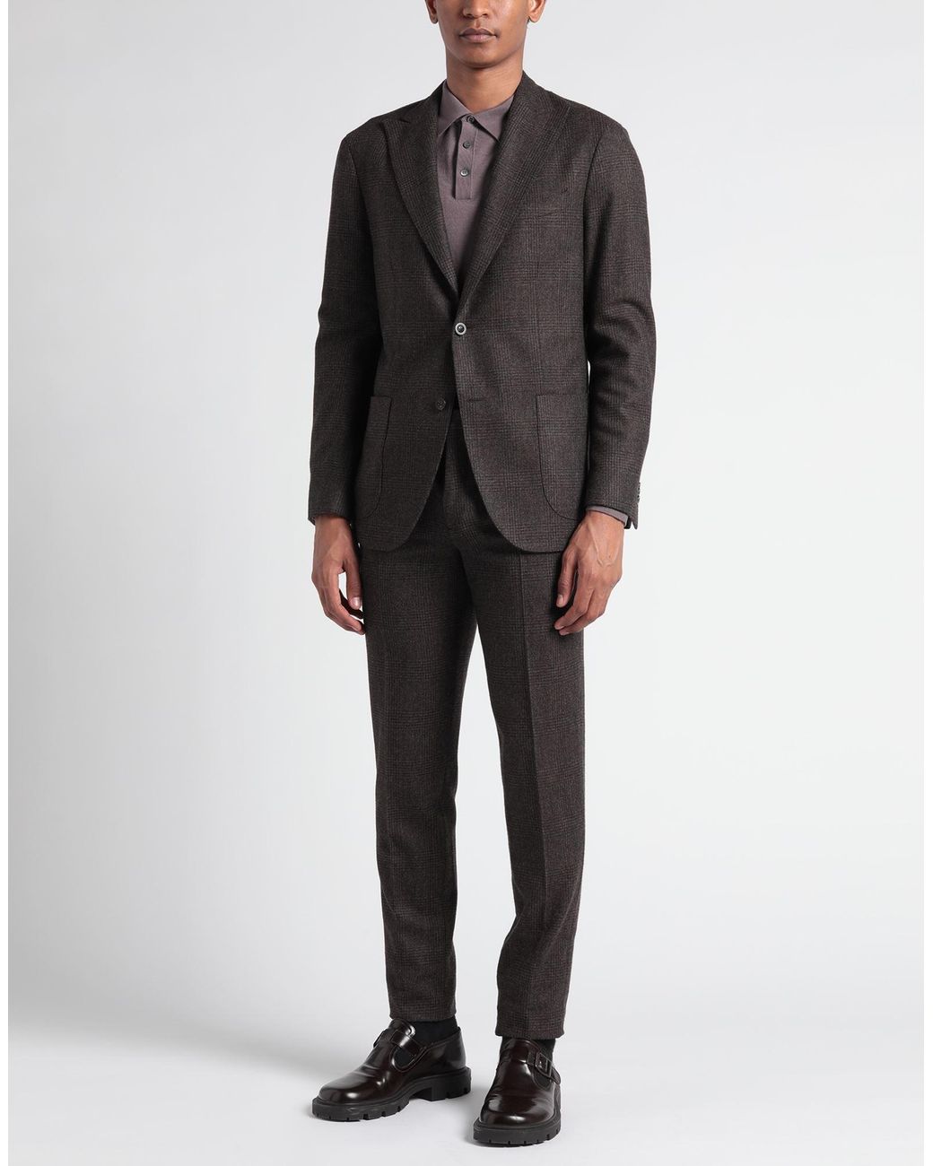 Boglioli Black Suit Virgin Wool for men