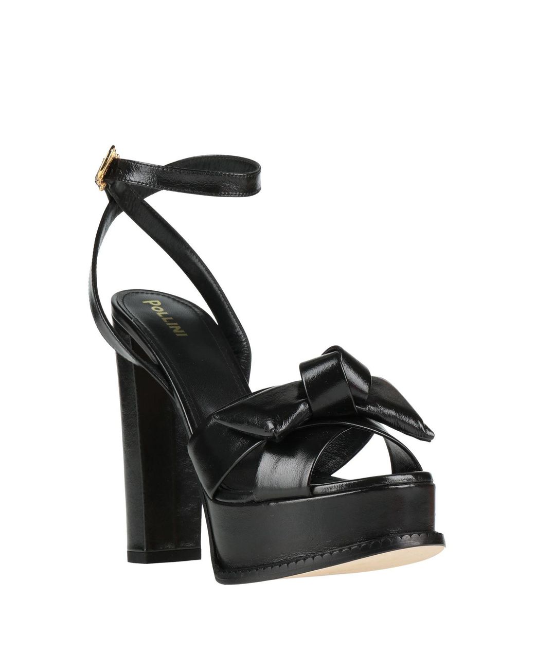 Pollini Black Sandals