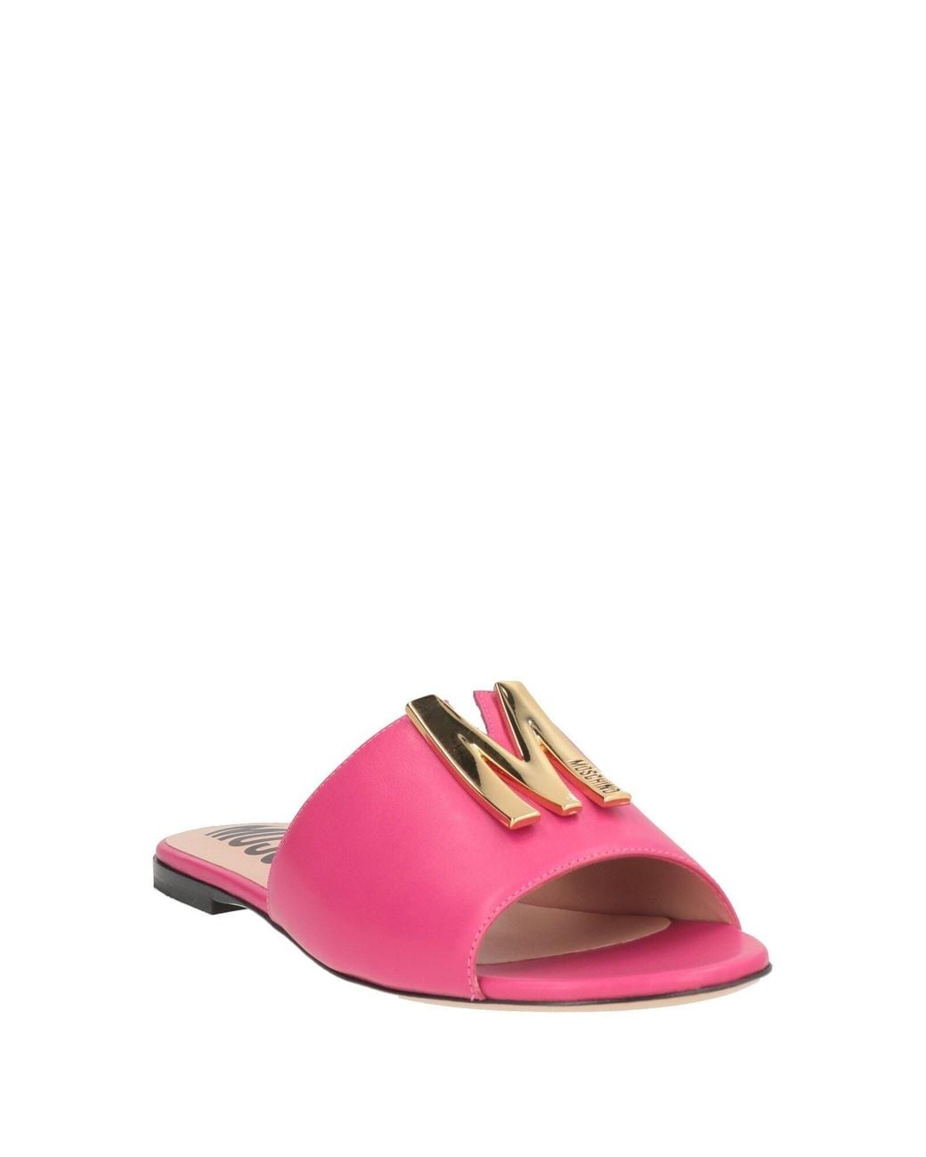 Moschino Pink Fuchsia Sandals Calfskin