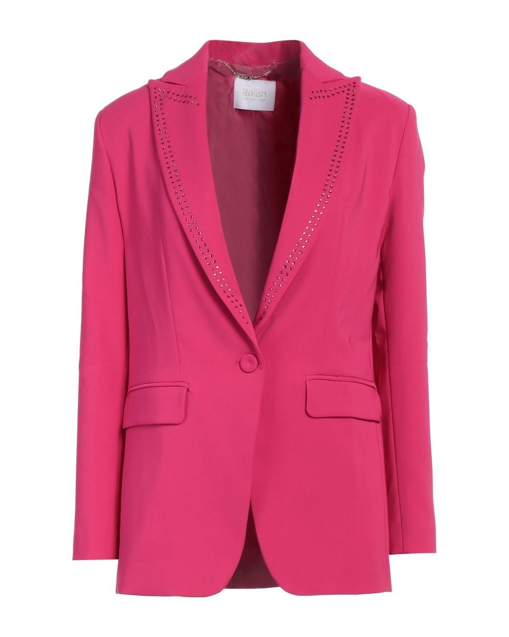 Relish Pink Fuchsia Blazer Polyester, Elastane